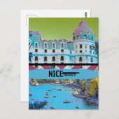 ニースFrance旅行はがき、ニースはがき、ニースF ポストカード (正面/裏面)