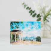 ニーダーワル絵画ド記念碑の水彩画 ポストカード (スタンド正面)