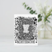 ニーチェによる奴隷またはTYRANT哲学引用文 ポストカード (スタンド正面)