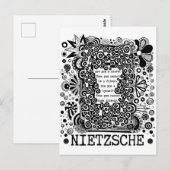 ニーチェによる奴隷またはTYRANT哲学引用文 ポストカード (正面/裏面)