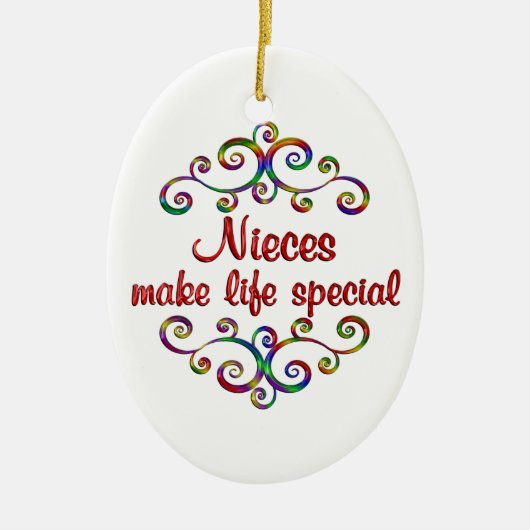 ニーチェは人生を特別なものにする セラミックオーナメント (正面)