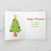 ニーチェッ素晴らしクハッピーファーストクリスマスペンギンバレリーナ シーズンカード (内部)