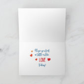 ニーチェッ素晴らしブバレンタインキッチンイエローデイジー カード (内部)