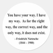 ニーチェ引用文1b ラウンドシール (正面)