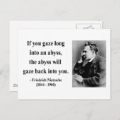 ニーチェ引用文4b ポストカード (正面/裏面)