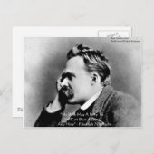 ニーチェ「なぜ」知恵引用文ギフト&カード ポストカード (正面/裏面)