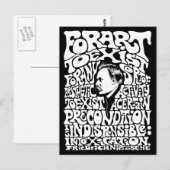 ニーチェ – アート ポストカード (正面/裏面)