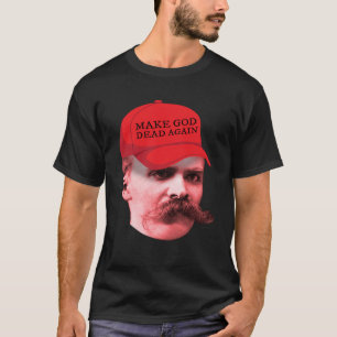 ニーチェ·哲学者トランプハット·ゴッド·デッド Tシャツ