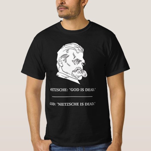 ニーチェ「神は死んだ」Tシャツ Tシャツ (正面)