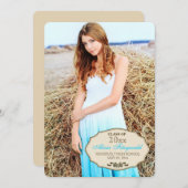 ニートリトルボウフォト卒業招待状 招待状 (正面/裏面)