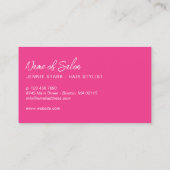 ニート矢印ホットピンク次ミニマルアポイントメント 予約カード (裏面)