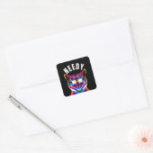 ニードイ…猫の多くの気分を探る スクエアシール (封筒)