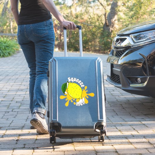 ニードハグスクイーズmeおもしろいレモンフルーツ引用文 シール (スーツケースインサイチュ)