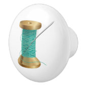 ニードルおよびスレッド裁縫供給 セラミックノブ (右)