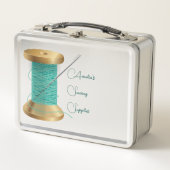 ニードルおよびスレッド裁縫供給 メタルランチボックス (正面)