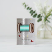 ニードルスプール裁縫スレッドテーラー名刺 名刺 (スタンド正面)