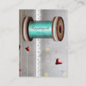 ニードルスプール裁縫スレッドテーラー名刺 名刺 (裏面)