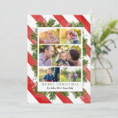 ニードルズ&ストライプ5枚 |クリスマスフォトカード シーズンカード (スタンド正面)