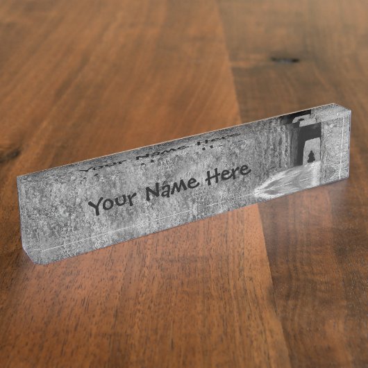 ニードルハイウェイトンネル デスクネームプレート (側面)