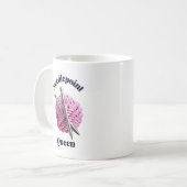 ニードルポイントの女王 コーヒーマグカップ (正面左)