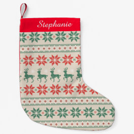 ニードルポイント風クリスマスストッキング スモールクリスマスストッキング