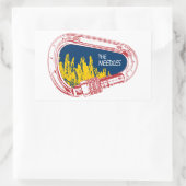 ニードル登山カラビナー 長方形シール (バッグ)