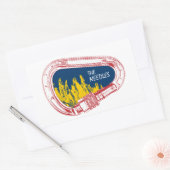 ニードル登山カラビナー 長方形シール (封筒)