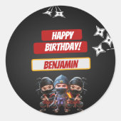 ニーナ誕生日 ラウンドシール (正面)