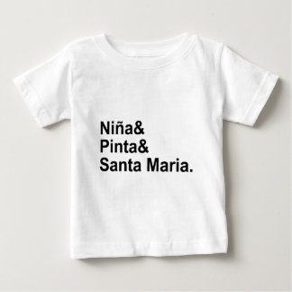 ニーニャ ピンタ サンタマリア | クリストファー コロンブスの船 ベビーTシャツ