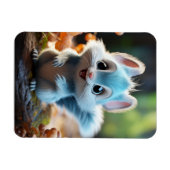 ニーブリー – 青いリス マグネット (横)