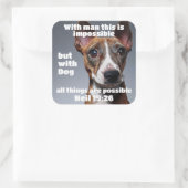 ニールの福音19:26スクエアステッカー スクエアシール (バッグ)