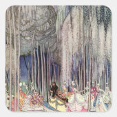 ニールセンの森の12踊りプリンセス スクエアシール (正面)