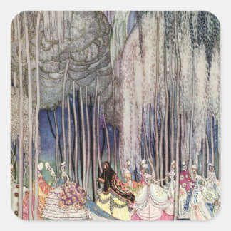 ニールセンの森の12踊りプリンセス スクエアシール