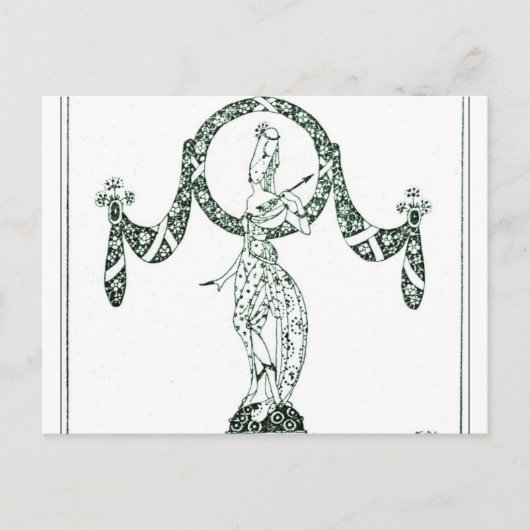 ニールセンの イン・パウダー・アンド・クリノリン ポストカード (正面)