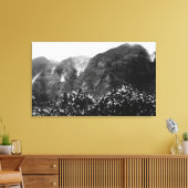 ヌアヌバレー，ハワイ – 上下反転秋 キャンバスプリント (インサイチュ (リビング))