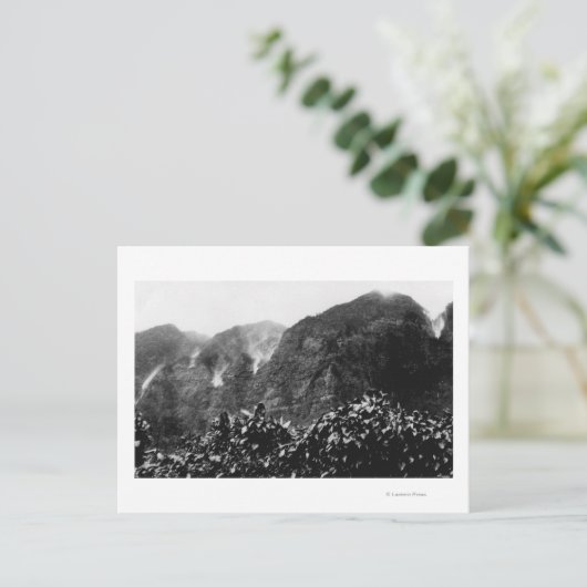 ヌアヌバレー,ハワイ – 上下反転秋 ポストカード (スタンド正面)