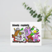 ヌイグルミまみれ ポストカード (スタンド正面)