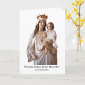 ヌエストラセニョラデラスメルセデスカード カード (黄色い花)