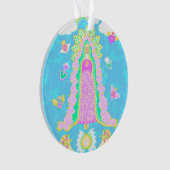ヌエストラセニョラドゥグアダルーペブルー オーナメント (正面)