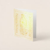 ヌエストラセノラデグアダルーペゴールドフォイルカード 箔カード (正面)