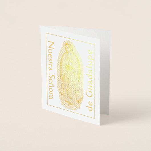 ヌエストラセノラデグアダルーペゴールドフォイルカード 箔カード (正面)
