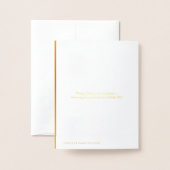 ヌエストラセノラデグアダルーペゴールドフォイルカード 箔カード (裏面封筒付き)