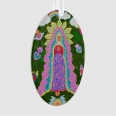 ヌエストラセノラドゥグアダルーペグリーン オーナメント (正面)