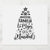 ヌエストラファミリアロメジョールデラナビダッド スパークリングワインラベル (シングルラベル)