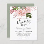 ヌエストラボダインビタシオン – 赤面ピンクローゼブーケ (正面/裏面)