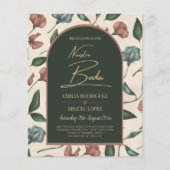 ヌエストラボダエメラルドグリーンテラコッタ秋招待状 (正面)