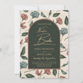 ヌエストラボダエメラルドグリーンテラコッタ秋招待状 招待状 (正面)