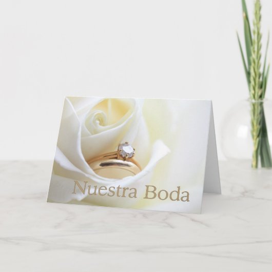 ヌエストラボダスペインの結婚式招待状 招待状 (正面)