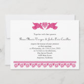 ヌエストラボダパペルピカドラブバード 招待状 (正面)