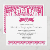 ヌエストラボダパペルピカドラブバード 招待状 (正面/裏面)